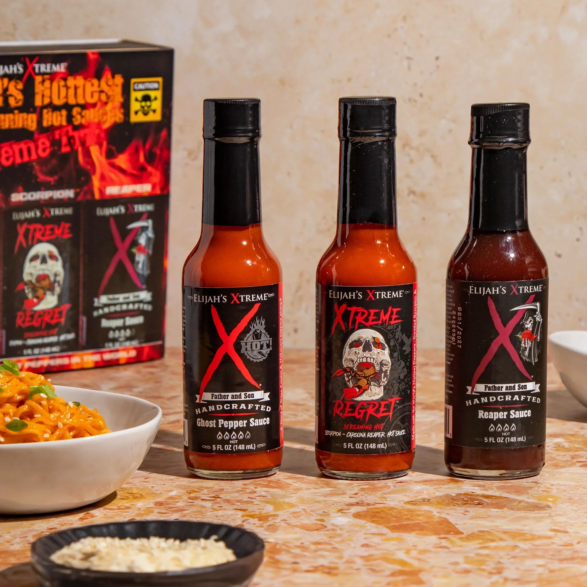 World's Hottest Xtreme Trio Hot Sauce Variety Pack