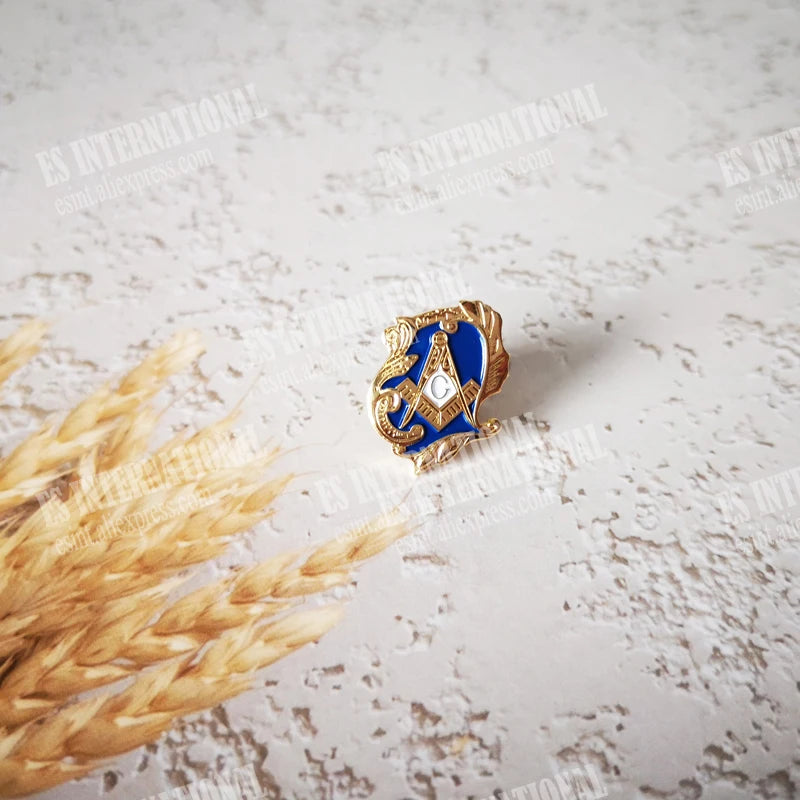 Masonic Lapel Pins Freemasonry Badge Mason Freemason Square G  BLM7 personality creative 3D stereo technology size 1.5*1.9cm