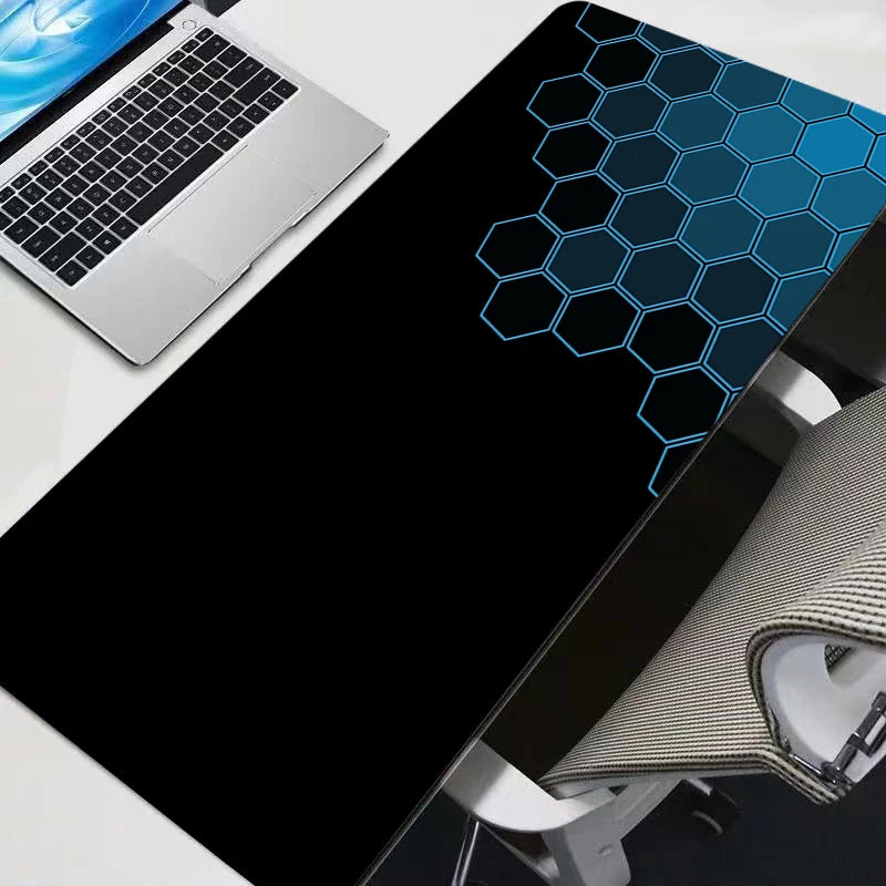 Technology Anime Hexagon Mouse Pad Anime Gamer Gaming Accessories Varmilo Keyboard PC Computer Desk Mat XXL Carpet Mousepad