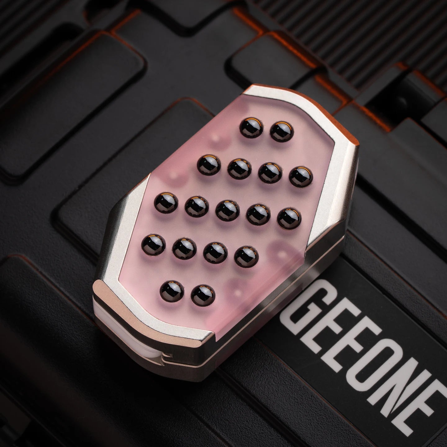 9 Hand Fidget slider PEI Ceramic Bead Spring Sheet Mechanical Push Slider EDC Decompression Small Toy Fingertip Gyro