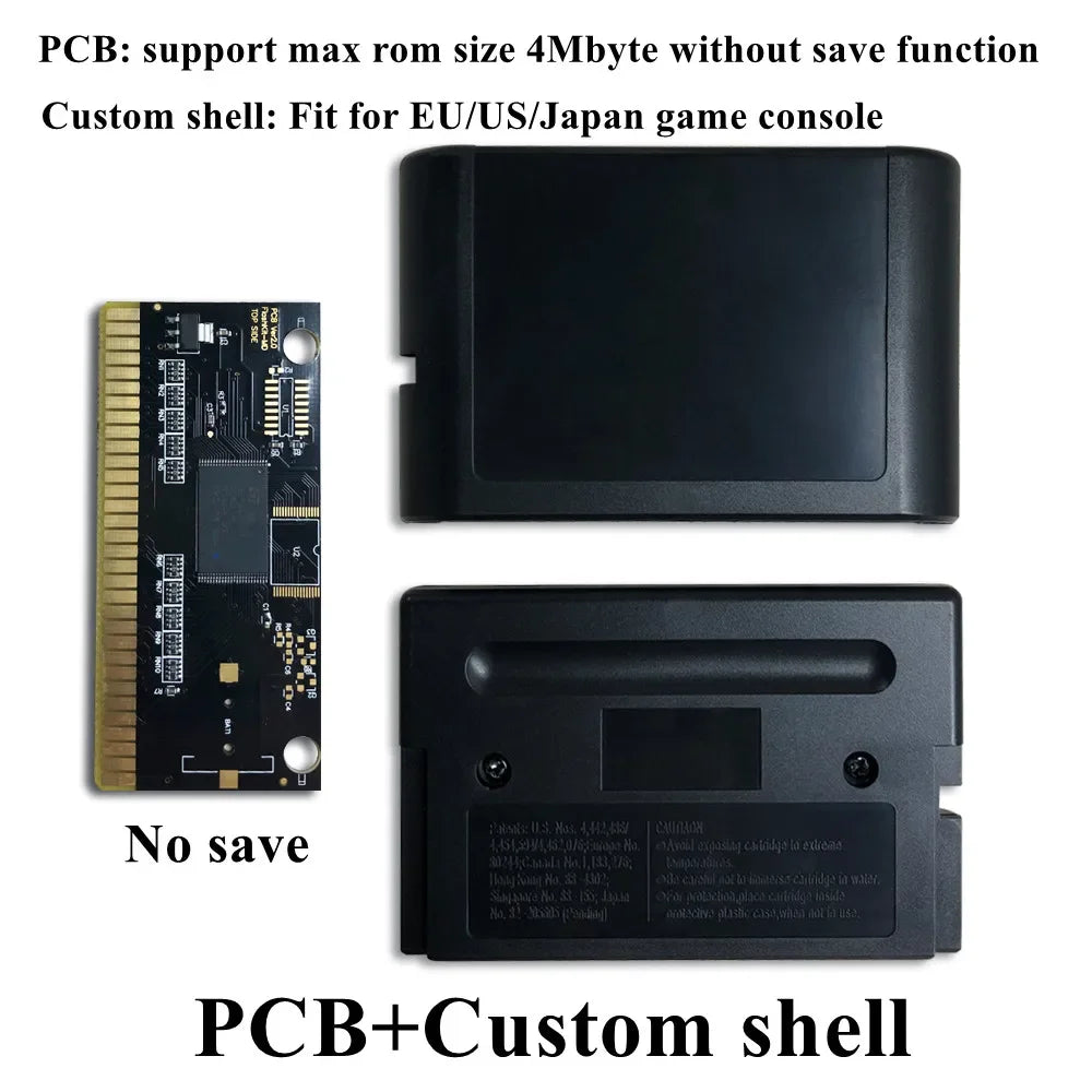 KY Technology MD FlashKit Card Rewritable Electroless Gold PCB Card For Sega Megadrive Genesis Video Game Console Cartridge