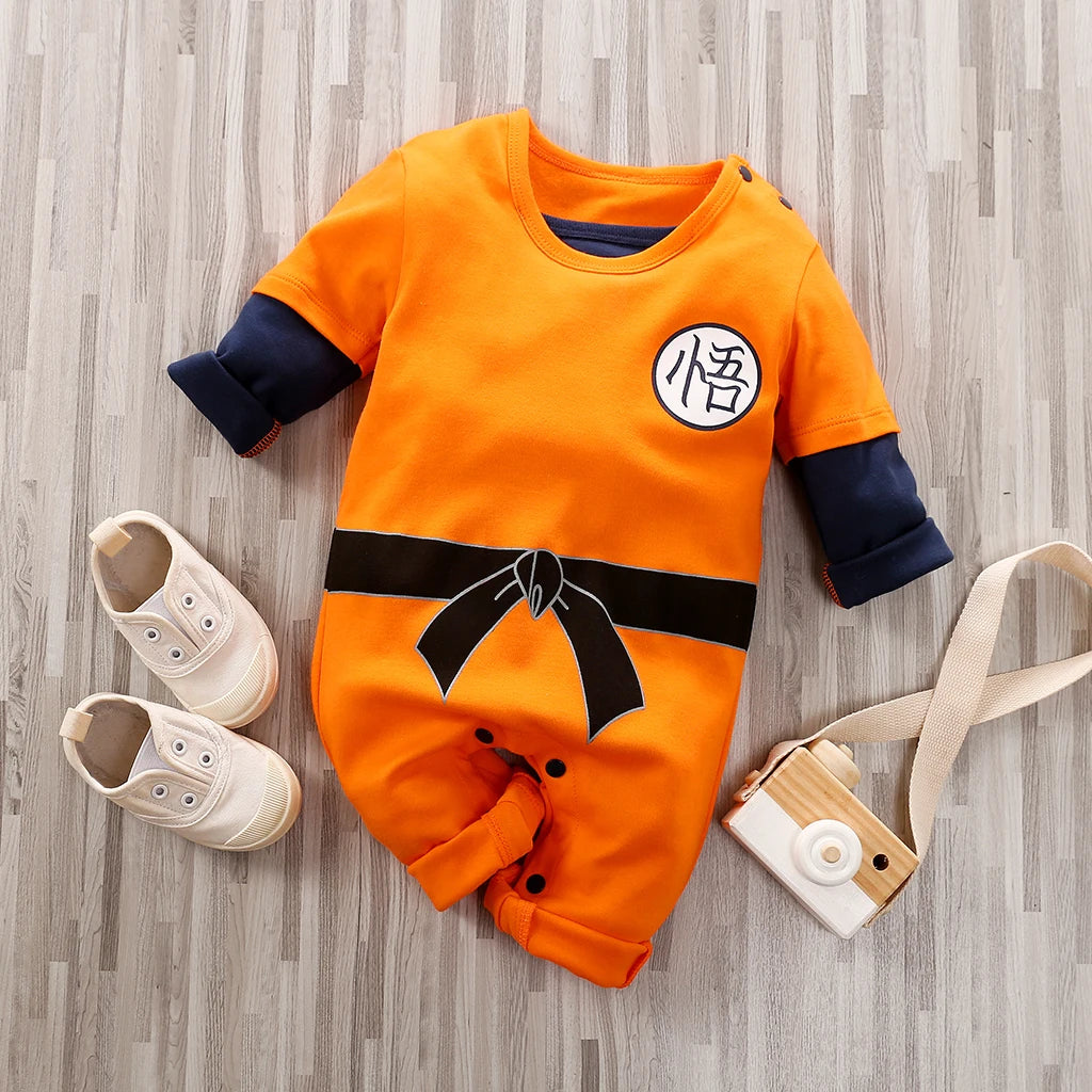 Cartoon Cosplay Spring and Autumn 0-18 months Newborn Cool 100% Cotton Long Sleeve Boy Baby Toddler Infant Onesie Costume Romper
