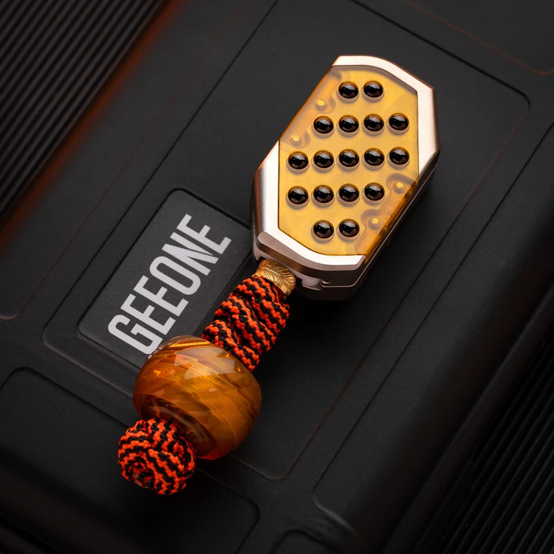 9 Hand Fidget slider PEI Ceramic Bead Spring Sheet Mechanical Push Slider EDC Decompression Small Toy Fingertip Gyro