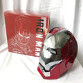 2023 New Iron Man Helmet 1:1 Mk5 Voice Control Eyes With Light Model Toys For Adult Electric Technology Wearable Christmas Gifts