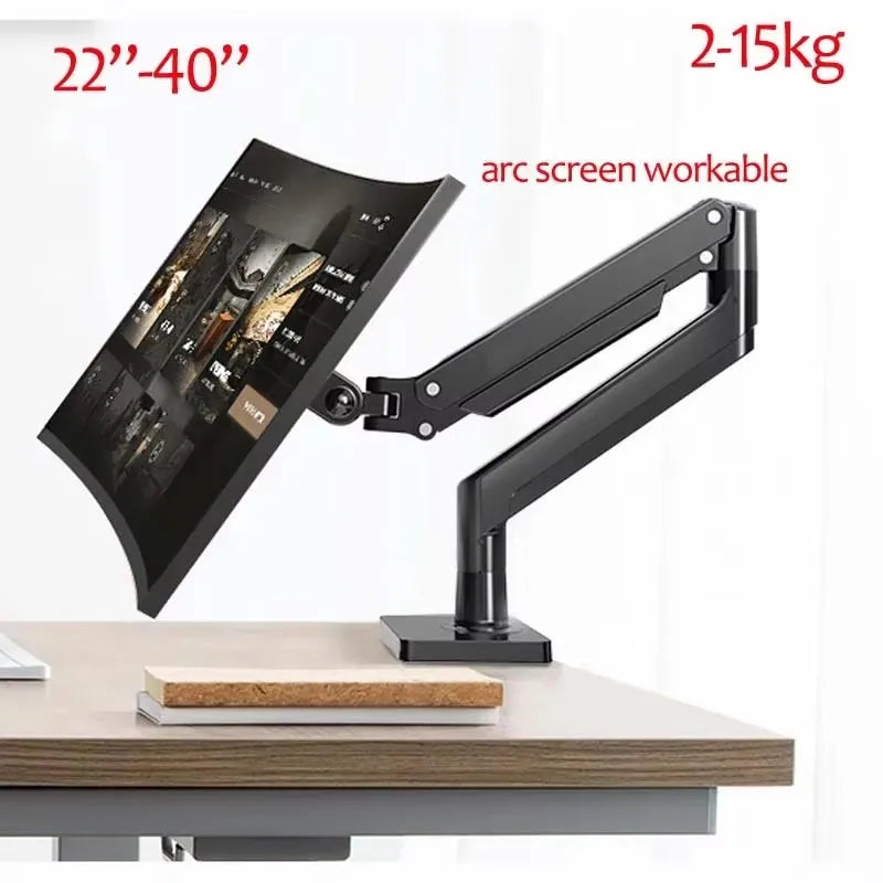 NB G40 G45 Gas Spring Arm 22-40" Screen Desktop Monitor Holder 360 Rotate 3-15kg 3-12KG arc screen ultra wide flat screen