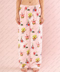 SpongeBob SquarePants Couple Early Spring Flannel Pajamas Pants Casual Home Pants Women's Pajama Pants Fashionable Trousers