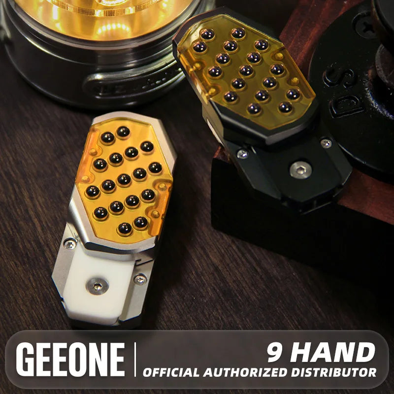 9 Hand Fidget slider PEI Ceramic Bead Spring Sheet Mechanical Push Slider EDC Decompression Small Toy Fingertip Gyro
