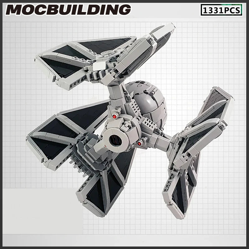 TIE Interceptor Defender Moc Building Block Imperial Fleet Emperor Royal Guard DIY Technology Brick Space Collection Toys Gifts