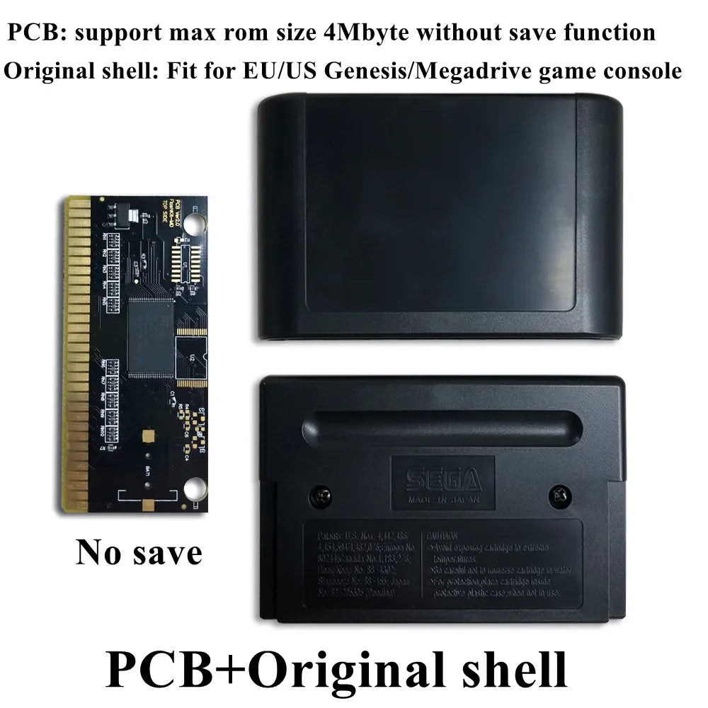 KY Technology MD FlashKit Card Rewritable Electroless Gold PCB Card For Sega Megadrive Genesis Video Game Console Cartridge