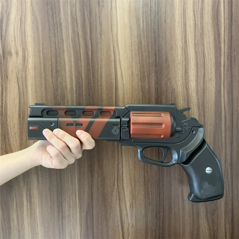 Game Destiny Gun Red Camouflage Revolvers Awakening Weapon Technology Gun 1:1 Cosplay Model Gift Safety Props Rubber No Shooting