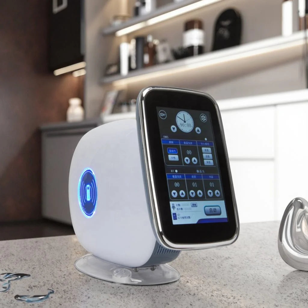 Top Rated 3in1 Nano Vacuum Injection Mesotherapy Gun RF EMS Technology For Face Lifting Whitening Wrinkle Remove Machine