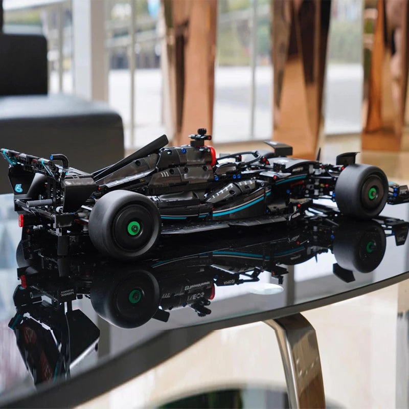 New technology F1 racing car W14 E1642 building blocks MOC realistic detail model DIY assembly toy Christmas birthday gift 42171