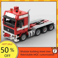 1189PCS MOC City Transportation F16 Truck Model Custom Puzzles  DIY Creative Technology Education Assembly Puzzle Xmas Toys Gift