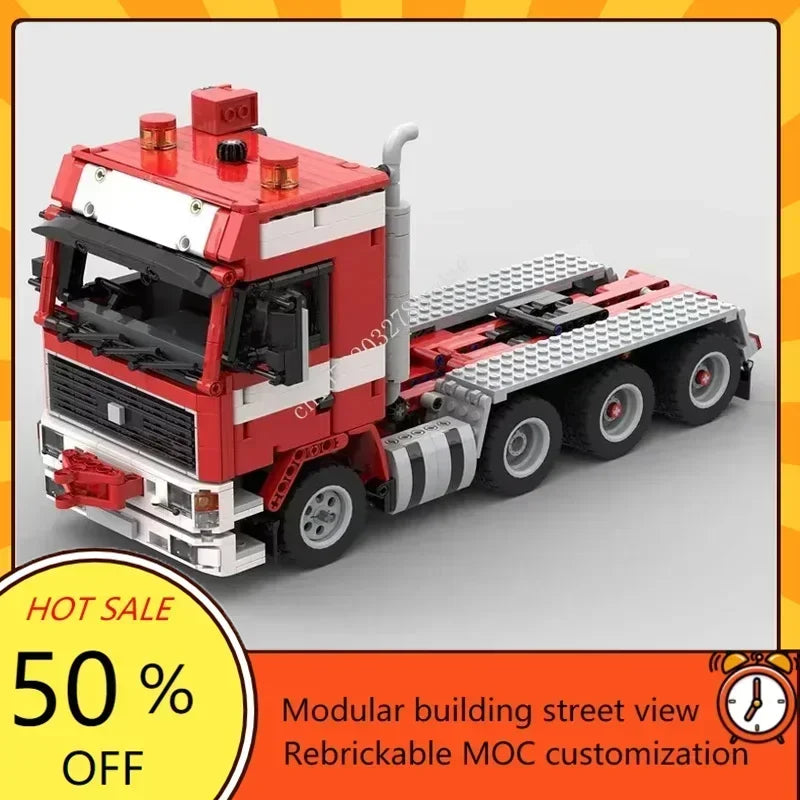 1189PCS MOC City Transportation F16 Truck Model Custom Puzzles  DIY Creative Technology Education Assembly Puzzle Xmas Toys Gift
