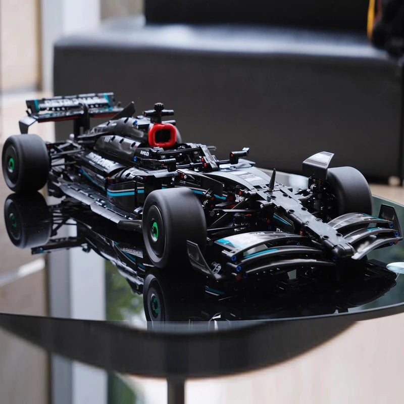 New technology F1 racing car W14 E1642 building blocks MOC realistic detail model DIY assembly toy Christmas birthday gift 42171