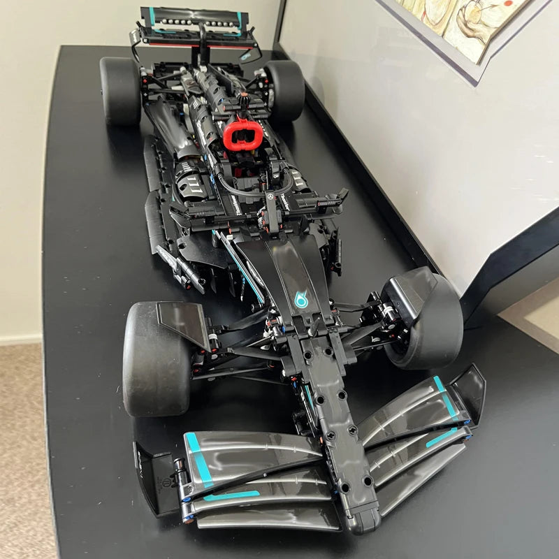 New technology F1 racing car W14 E1642 building blocks MOC realistic detail model DIY assembly toy Christmas birthday gift 42171