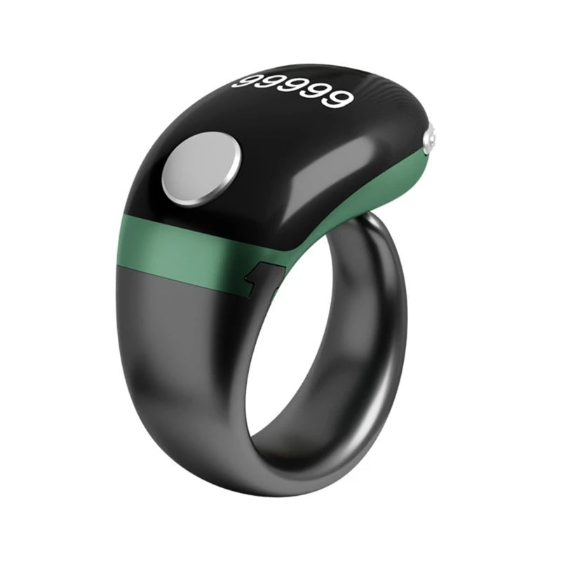 High Technology Prayer Counter Rings With Digital Screen 5 Adjustable Size Support Wireless Charging And IP67 Waterproof