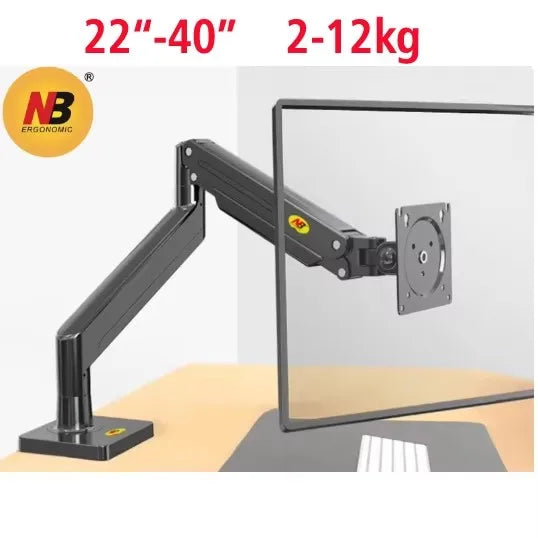 NB G40 G45 Gas Spring Arm 22-40" Screen Desktop Monitor Holder 360 Rotate 3-15kg 3-12KG arc screen ultra wide flat screen