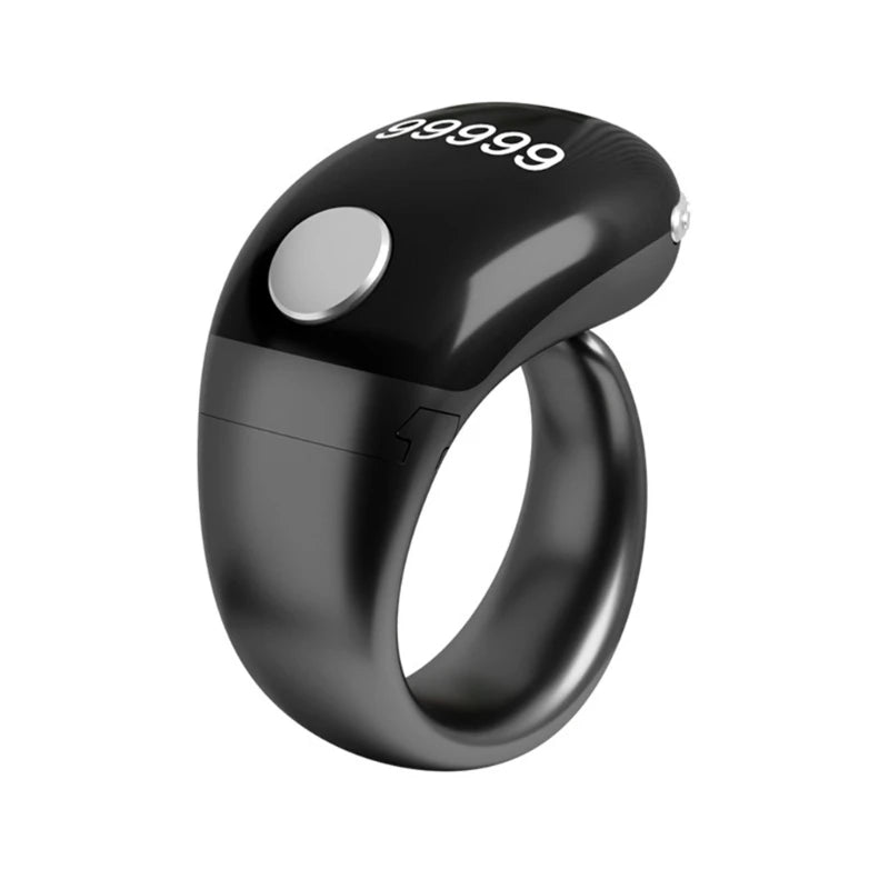 High Technology Prayer Counter Rings With Digital Screen 5 Adjustable Size Support Wireless Charging And IP67 Waterproof