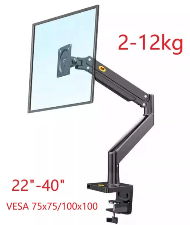 NB G40 G45 Gas Spring Arm 22-40" Screen Desktop Monitor Holder 360 Rotate 3-15kg 3-12KG arc screen ultra wide flat screen
