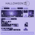 138/158 key with purple-black color scheme and anime-style keycaps, made of PBT material, with five-sided printing technology