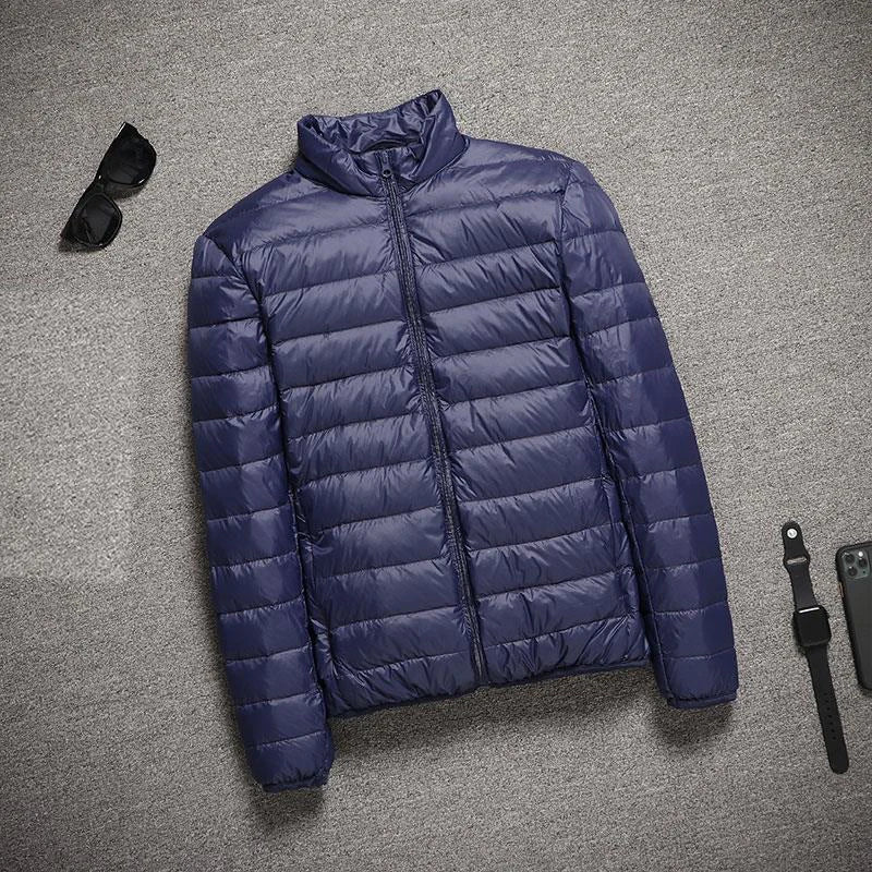 2025 New Hooded Ultralight Quilted Coat for Warm Winter Down Coats Light Puffer Lightweight Down Jackets Men's Jackets Spring