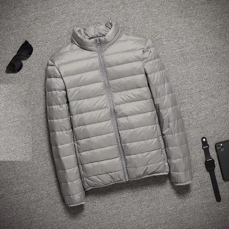 2025 New Hooded Ultralight Quilted Coat for Warm Winter Down Coats Light Puffer Lightweight Down Jackets Men's Jackets Spring