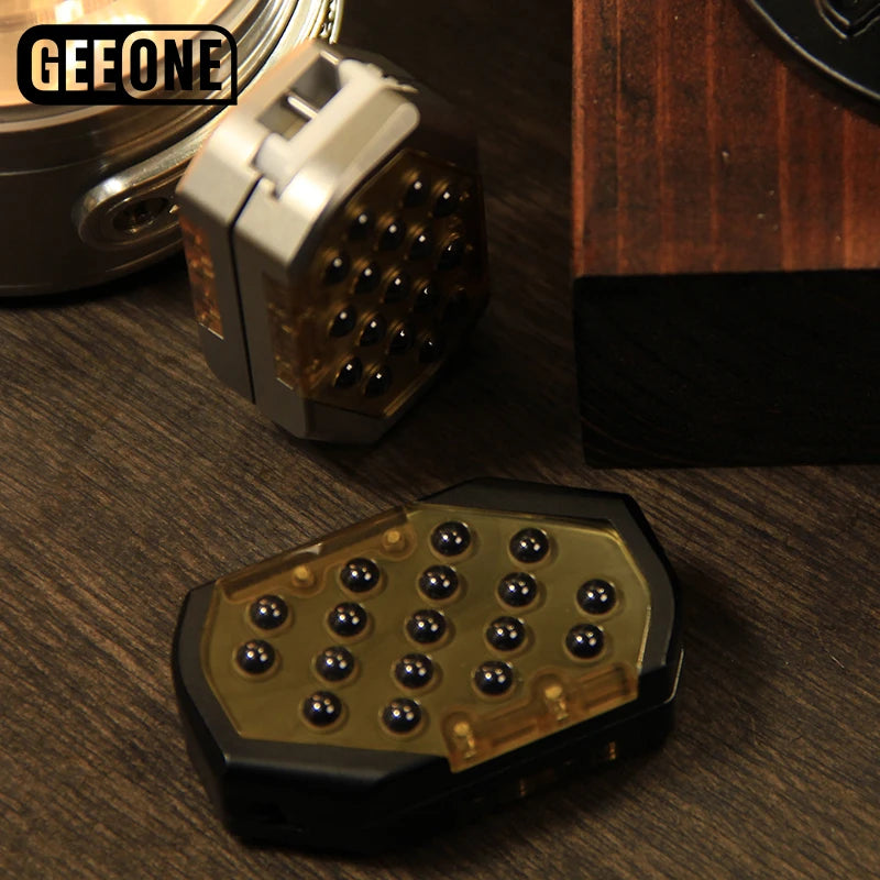 9 Hand Fidget slider PEI Ceramic Bead Spring Sheet Mechanical Push Slider EDC Decompression Small Toy Fingertip Gyro