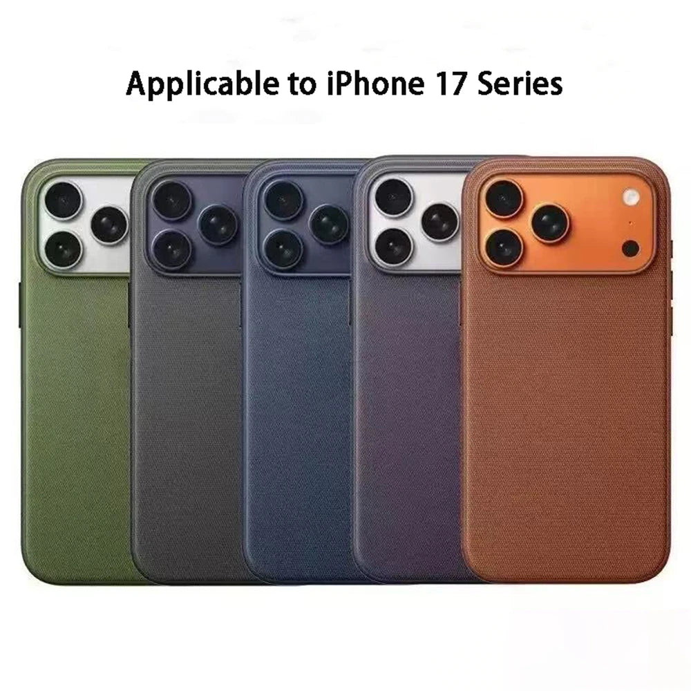 Official For Magsafe Magnetic Protector Phone Case For iPhone 17 Pro Max 17 Air High Quality Original Technology Woven Cover