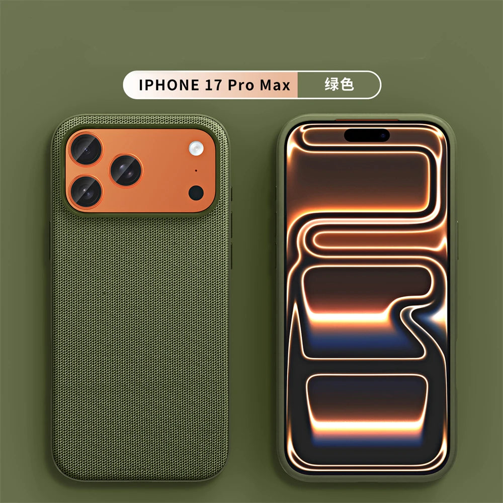 Official For Magsafe Magnetic Protector Phone Case For iPhone 17 Pro Max 17 Air High Quality Original Technology Woven Cover