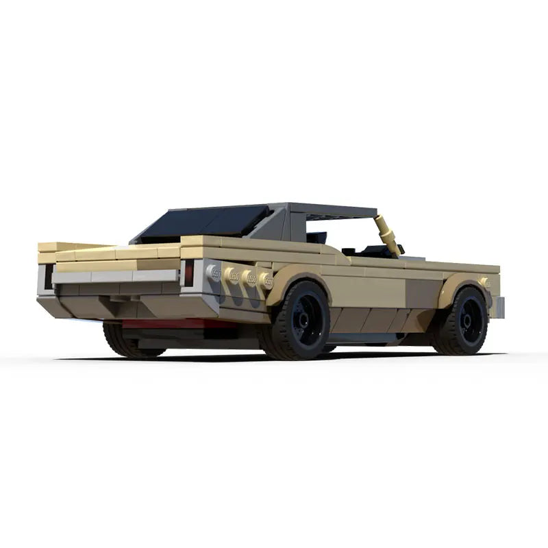 290PCS MOC-214795 Gifts Holiday American Muscle Car Model MOC Building Brick Monte Carlo Tokyo Drift Modular Technology Assemble