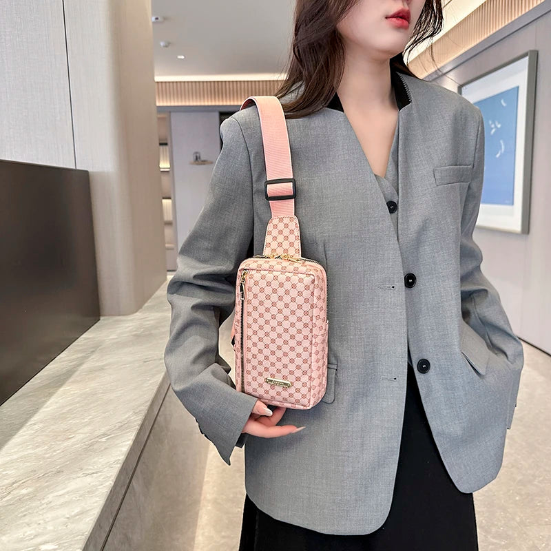 PU Purses and Handbags Simplicity Fashion Women's Chest Bag Sports Crossbody Bags High Quality Sling Shoulder Bags for Women