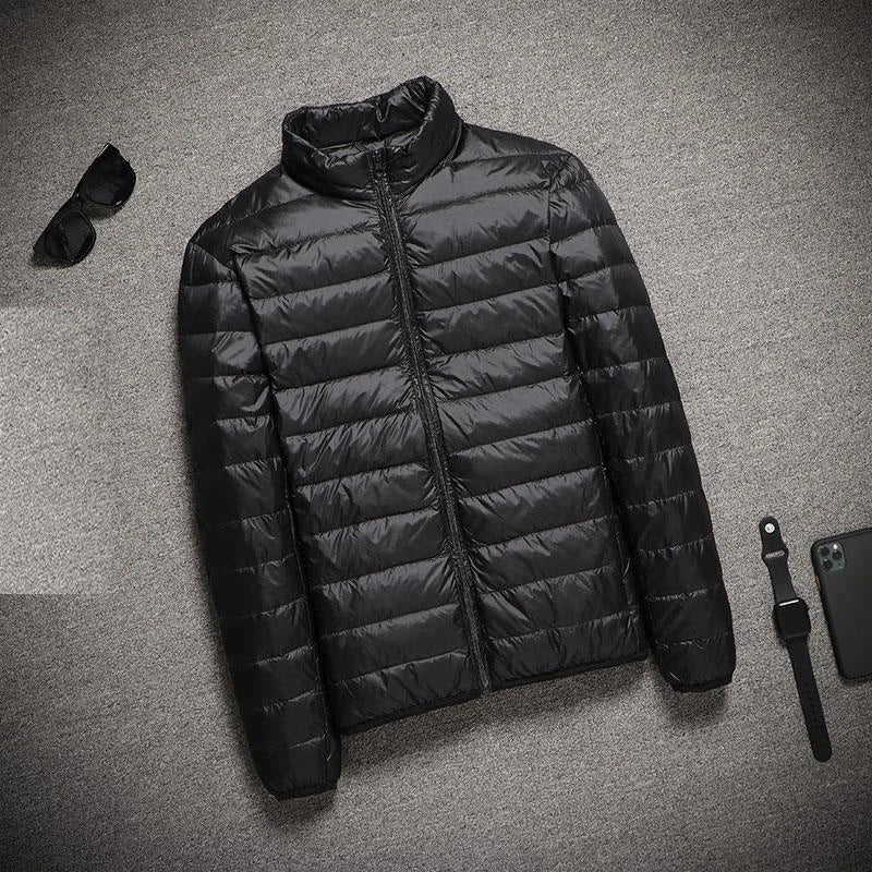 2025 New Hooded Ultralight Quilted Coat for Warm Winter Down Coats Light Puffer Lightweight Down Jackets Men's Jackets Spring