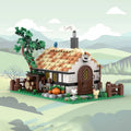 MOC medieval castle street scene model building brick farmhouse modular technology gift holiday assembly children's holiday toy