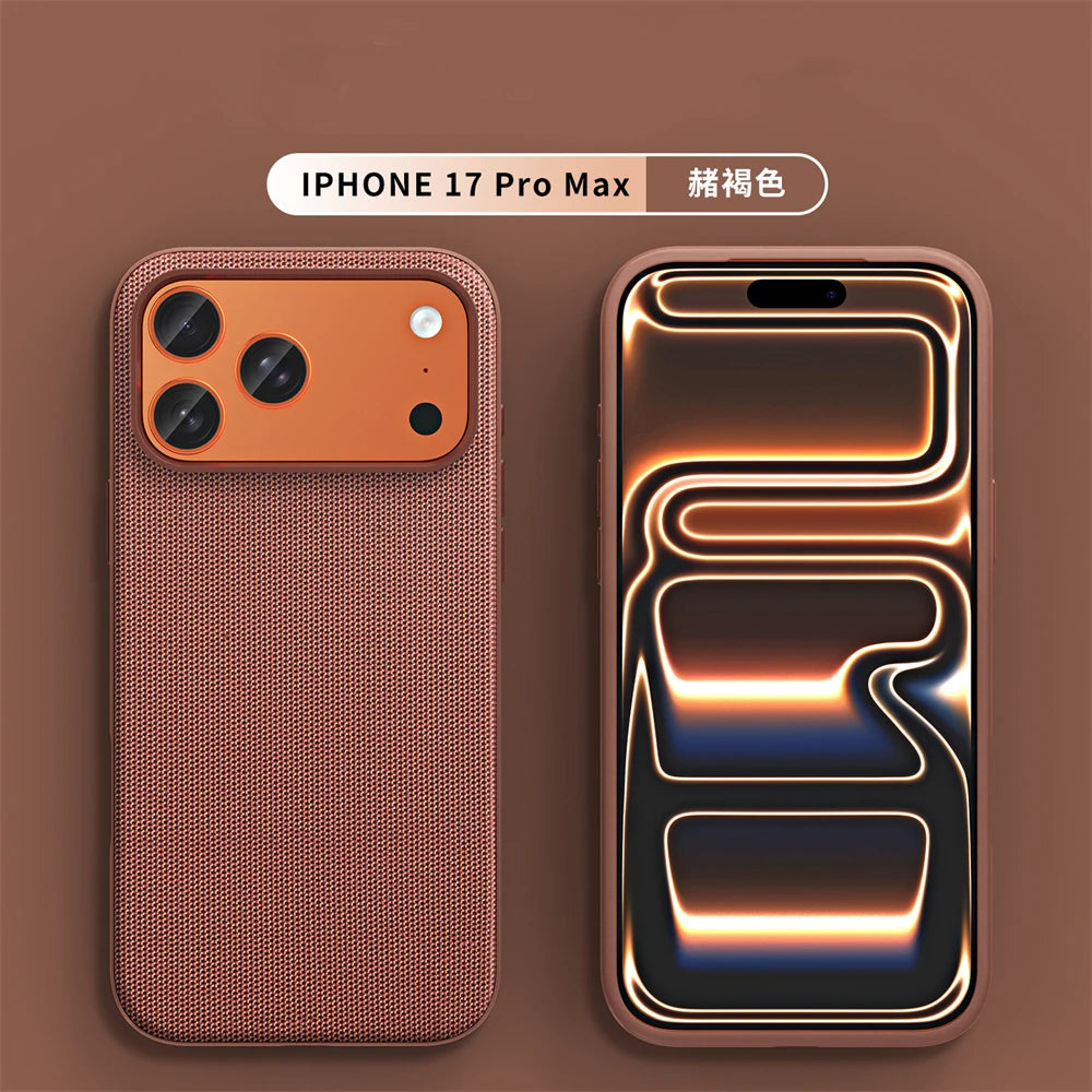 Official For Magsafe Magnetic Protector Phone Case For iPhone 17 Pro Max 17 Air High Quality Original Technology Woven Cover