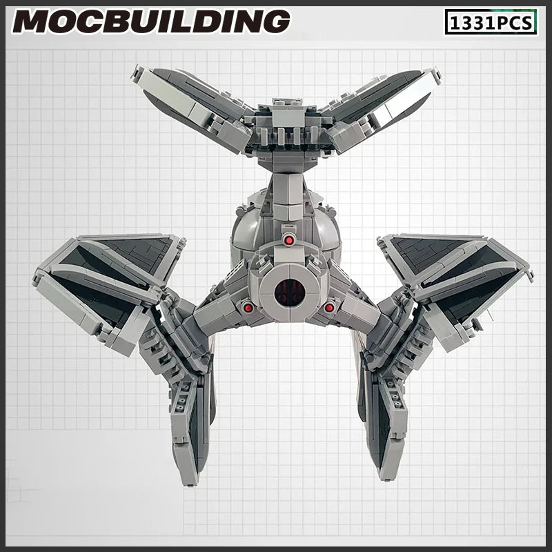 TIE Interceptor Defender Moc Building Block Imperial Fleet Emperor Royal Guard DIY Technology Brick Space Collection Toys Gifts