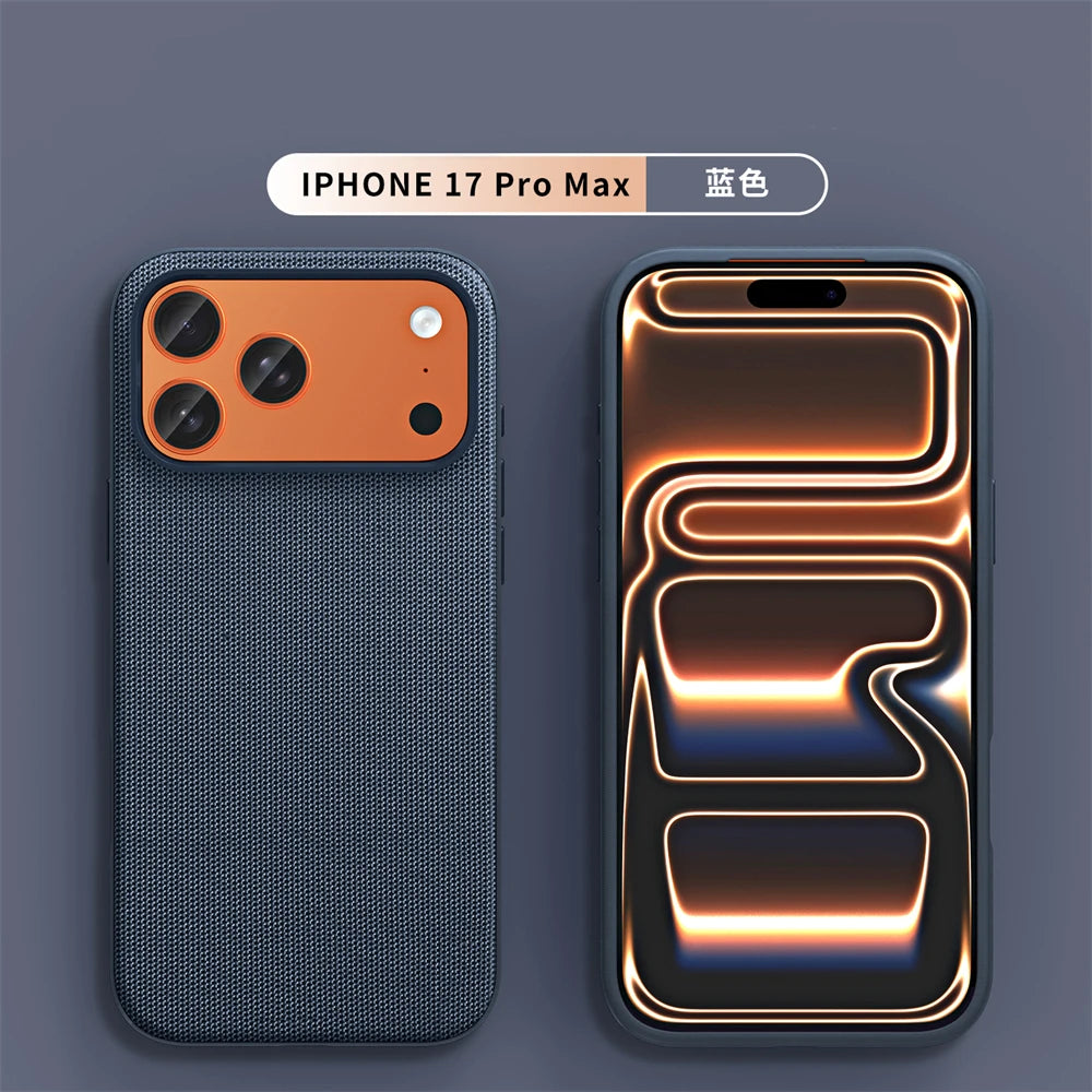 Official For Magsafe Magnetic Protector Phone Case For iPhone 17 Pro Max 17 Air High Quality Original Technology Woven Cover
