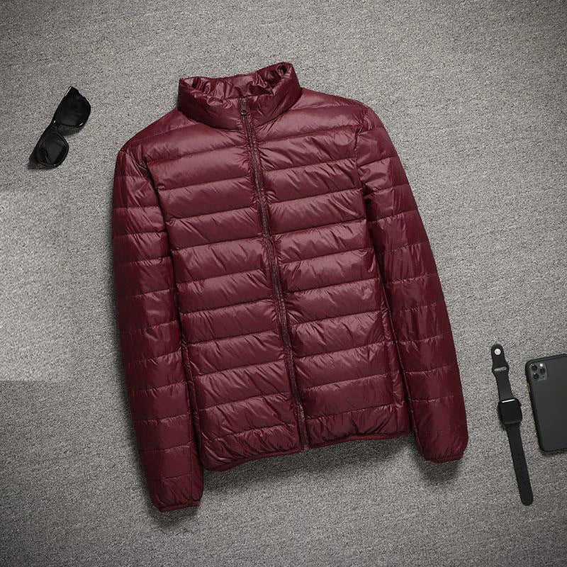 2025 New Hooded Ultralight Quilted Coat for Warm Winter Down Coats Light Puffer Lightweight Down Jackets Men's Jackets Spring