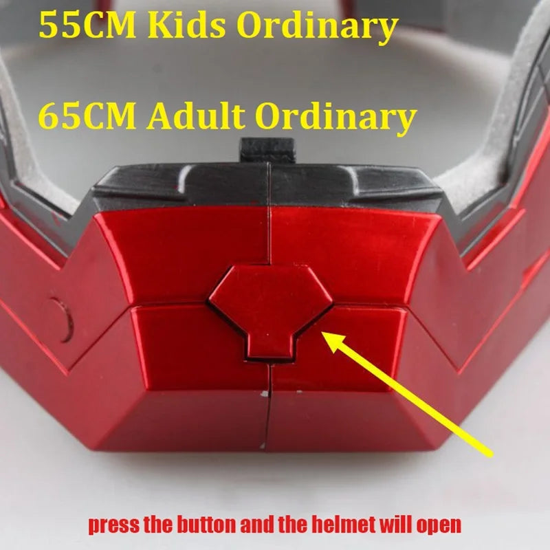 2023 New Iron Man Helmet 1:1 Mk5 Voice Control Eyes With Light Model Toys For Adult Electric Technology Wearable Christmas Gifts