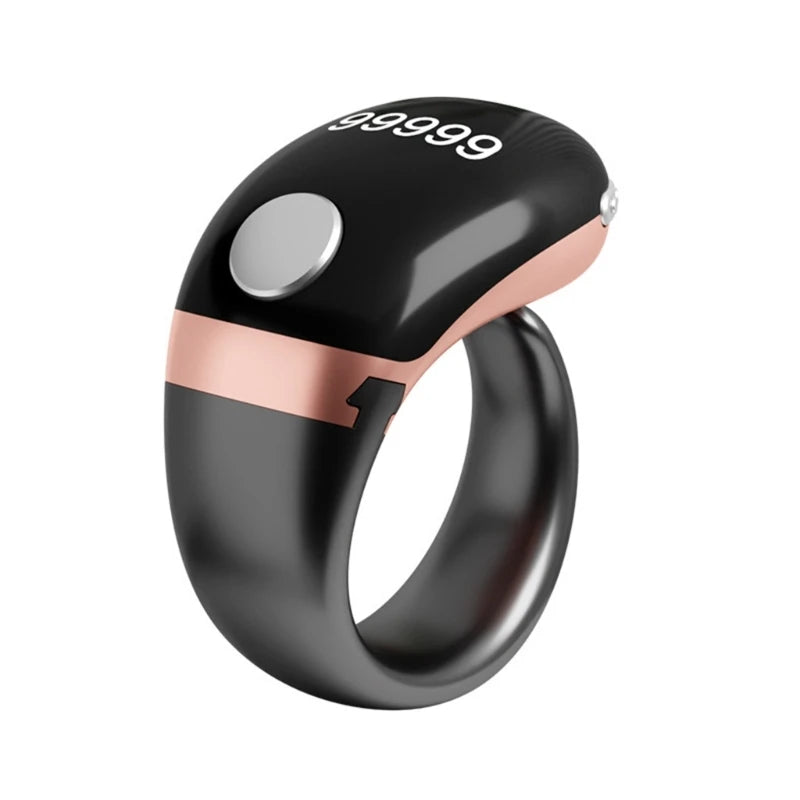 High Technology Prayer Counter Rings With Digital Screen 5 Adjustable Size Support Wireless Charging And IP67 Waterproof