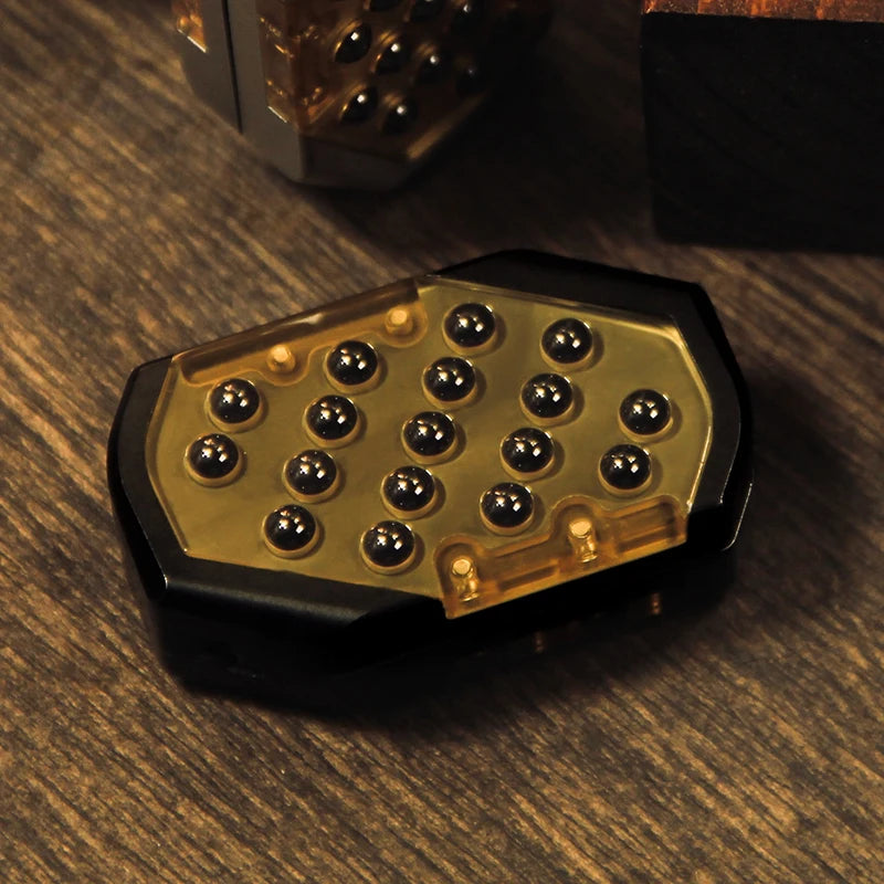 9 Hand Fidget slider PEI Ceramic Bead Spring Sheet Mechanical Push Slider EDC Decompression Small Toy Fingertip Gyro