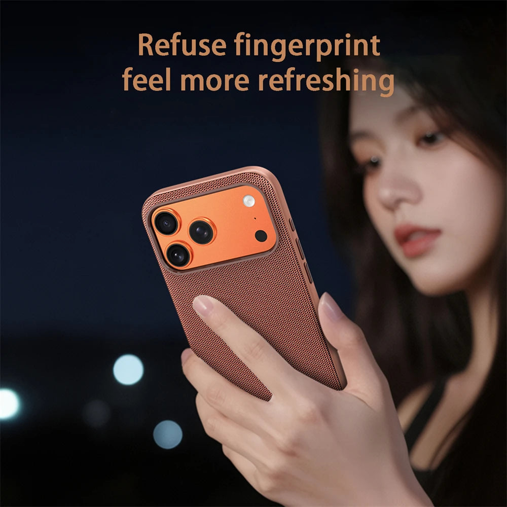 Official For Magsafe Magnetic Protector Phone Case For iPhone 17 Pro Max 17 Air High Quality Original Technology Woven Cover