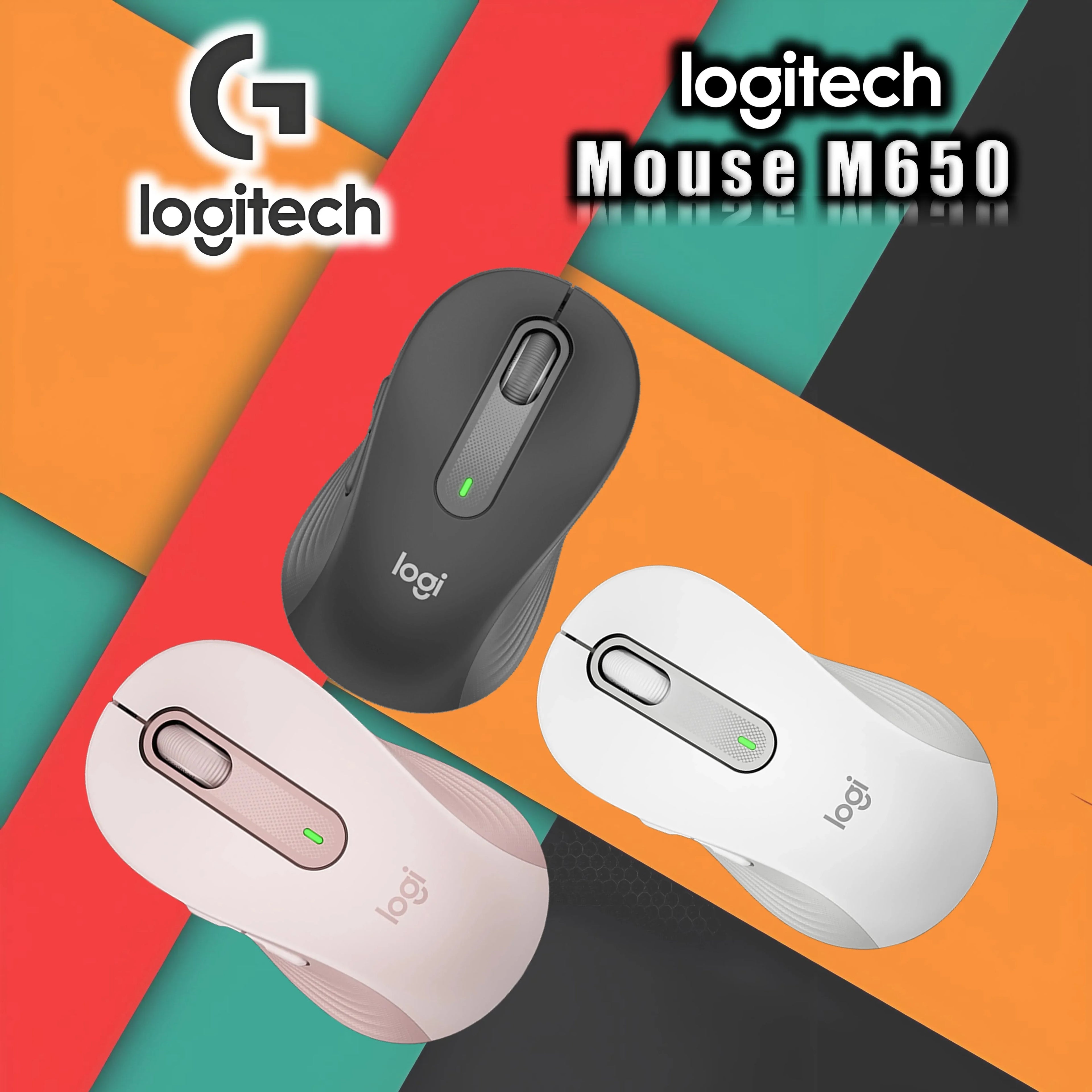 Logitech M650 M650L Wireless Bluetooth Silent Mouse Office Laptop Sensor Technology Advanced Optical Programmable Buttons Mice