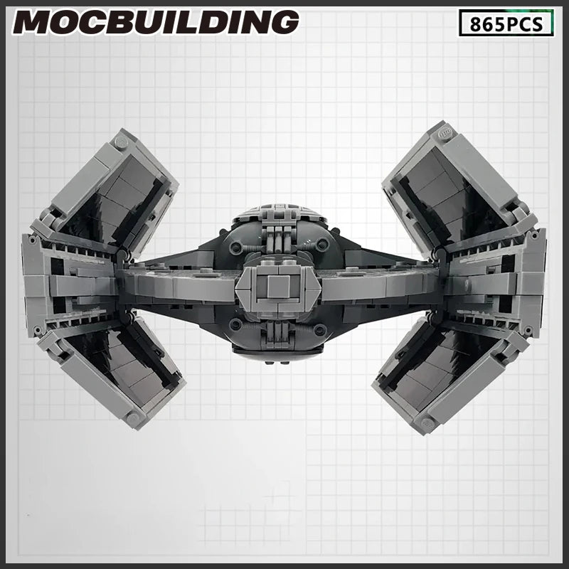 TIE Interceptor Defender Moc Building Block Imperial Fleet Emperor Royal Guard DIY Technology Brick Space Collection Toys Gifts