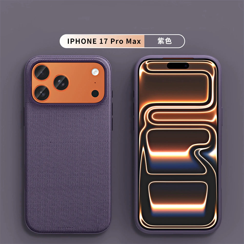 Official For Magsafe Magnetic Protector Phone Case For iPhone 17 Pro Max 17 Air High Quality Original Technology Woven Cover