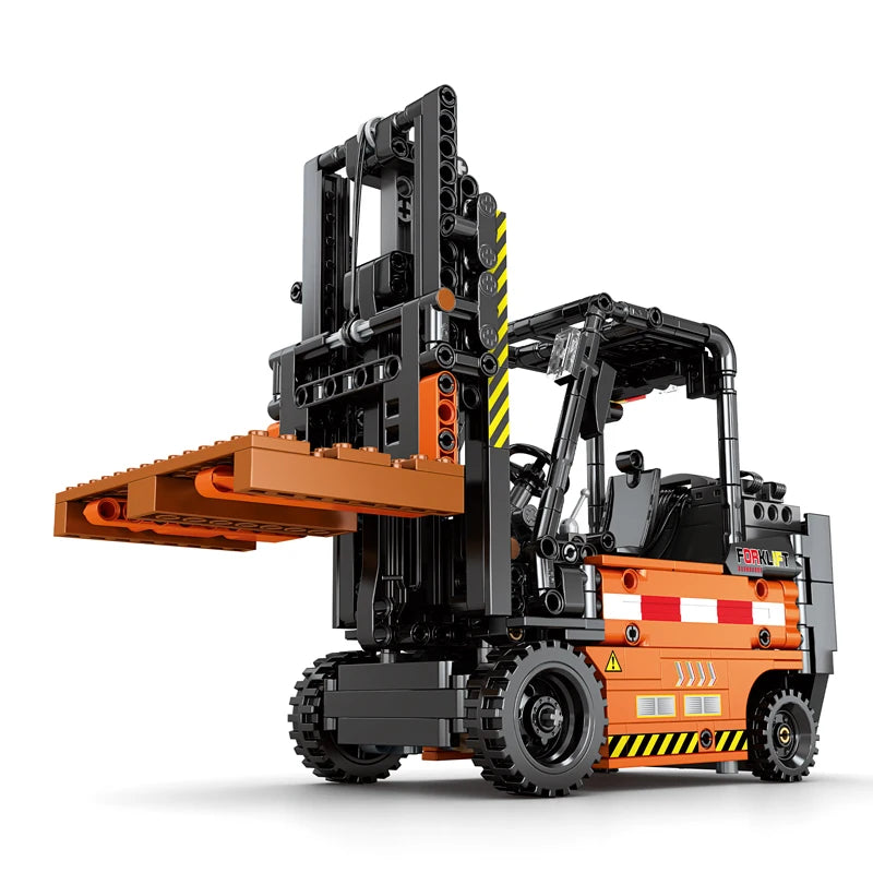 662PCS Remote Control Forklift Building Blocks City Engineering Vehicle RC Car Assembly Technology Electronic Bricks Model Toys